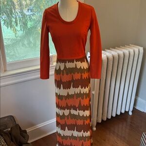 Vintage Long Sleeve Mod Dress